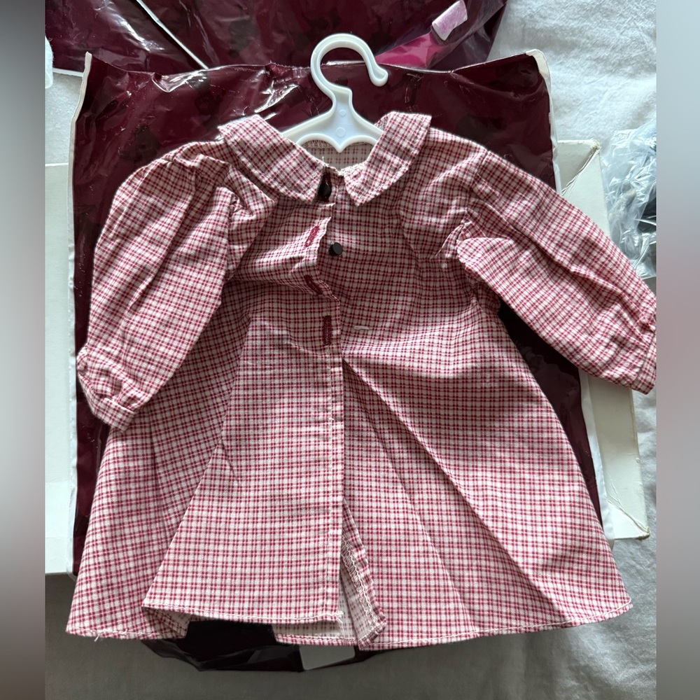 American Girl Kirsten Nightcoat, Nightgown and slippers